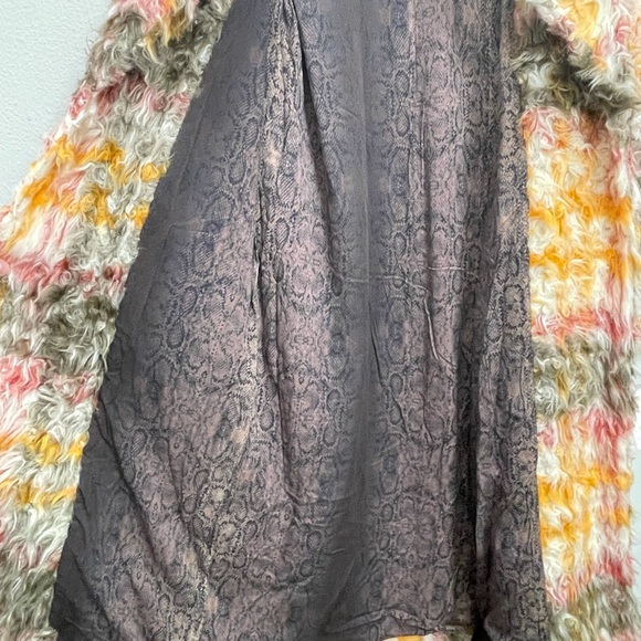 Free People Cardi Plaid Faux Fur Women's Coat - Picture 9 of 12